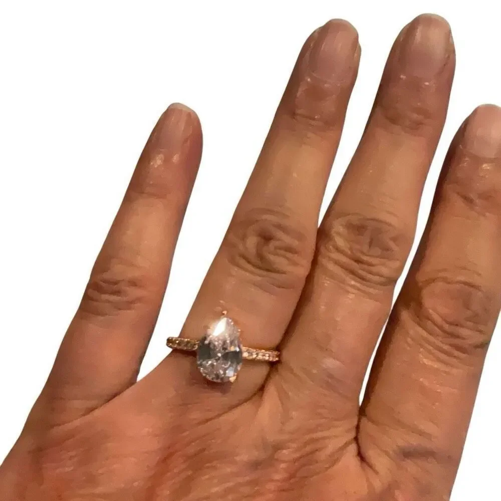Pear Shaped Engagement Ring
